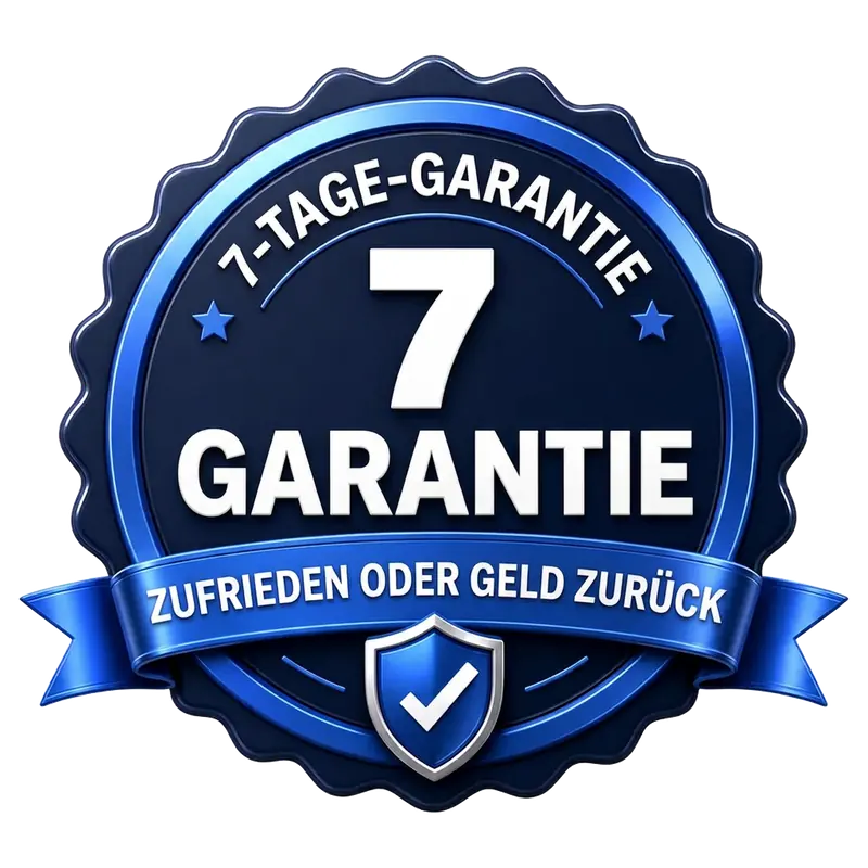 7-Tage-Garantie – Zufrieden oder Geld zurück